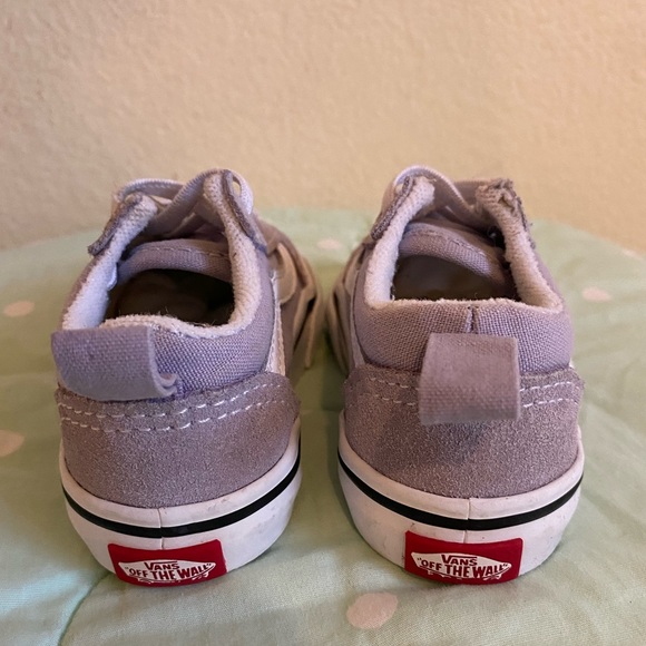 Vans Light Purple Old Skool Velcro Sneakers Toddler size 5 - Picture 9 of 16